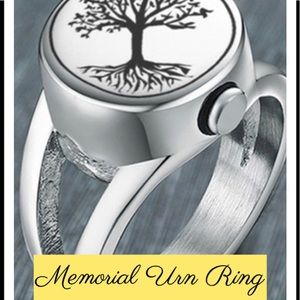 Tree of Life Memorial Urn Ring Size 6